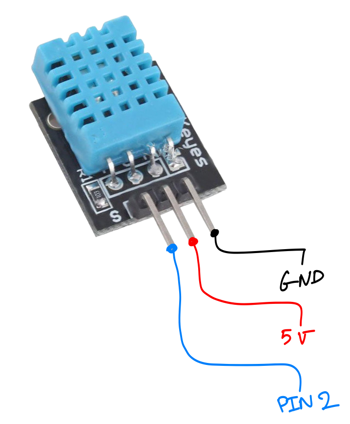 DHT11 Wiring Diagram